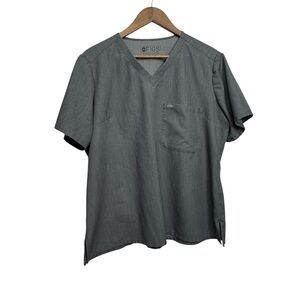 FIGS Women’s  Gray V-Neck Scrub Top